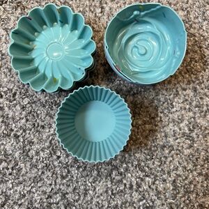 Blue Silicone Baking Molds
